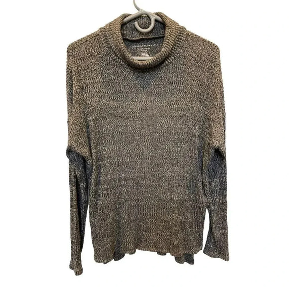 American Eagle Women’s Small Soft & Sexy Plush Oversized Turtleneck Sweater - Picture 5 of 7